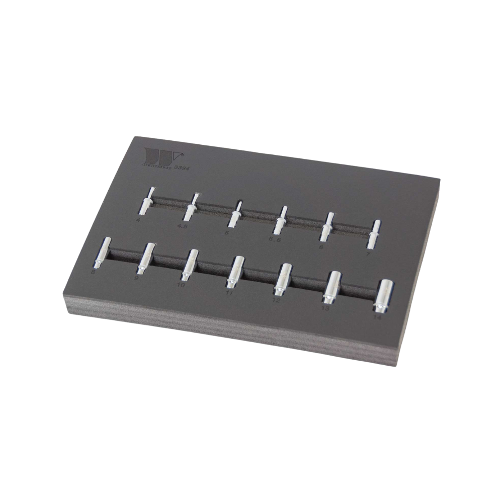WELZH WERKZEUG Hylssats Lång 1/4" 6-kant 13 delar