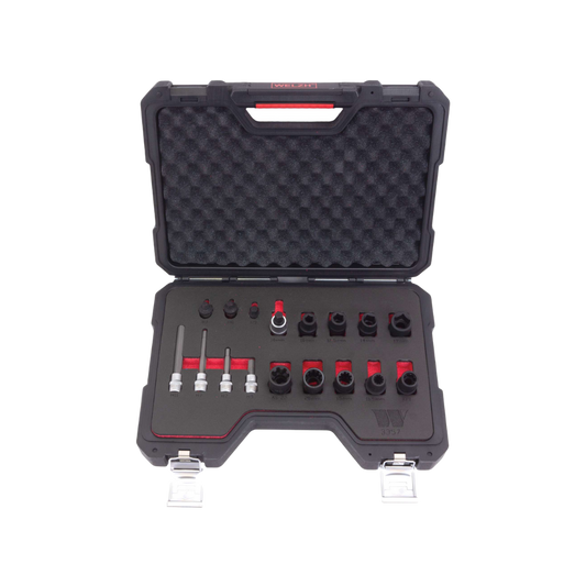 WELZH WERKZEUG Specialist Bromskolvsverktygs kit 18 delar