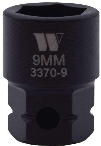 WELZH WERKZEUG Krafthylsa Kort Utvändig 6-kant 1/4" 9-mm