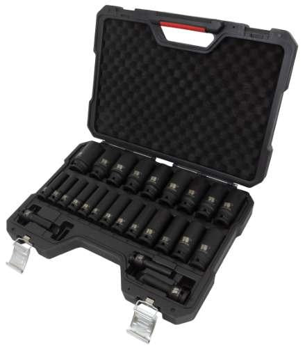 WELZH WERKZEUG Krafthylsa extra stark 1/2" 6-kant 25 delar 8-36mm