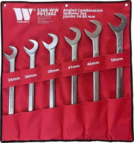 WELZH WERKZEUG Vinklad Blocknyckel Set Jumbo 34-50 mm