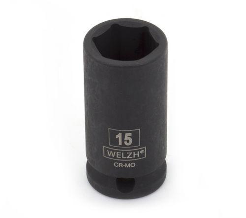 WELZH WERKZEUG 3/8" Krafthylsa Tunn 6-kant 11mm
